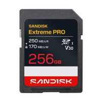 Memoria SD Sandisk 256GB Extreme Pro - R250mb - W170mb