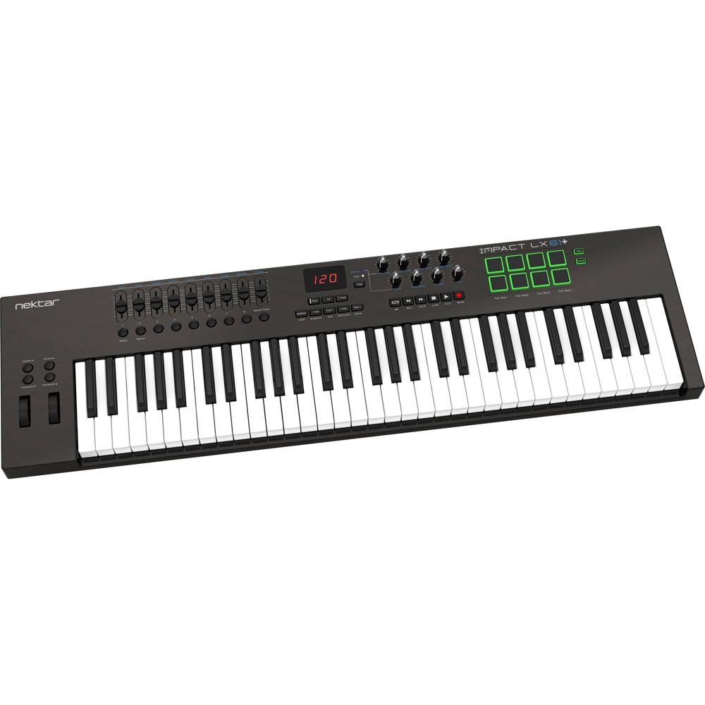 Nektar Impact LX61 Plus Teclado Controlador MIDI USB de 61 Teclas Sensibles a la Velocidad con