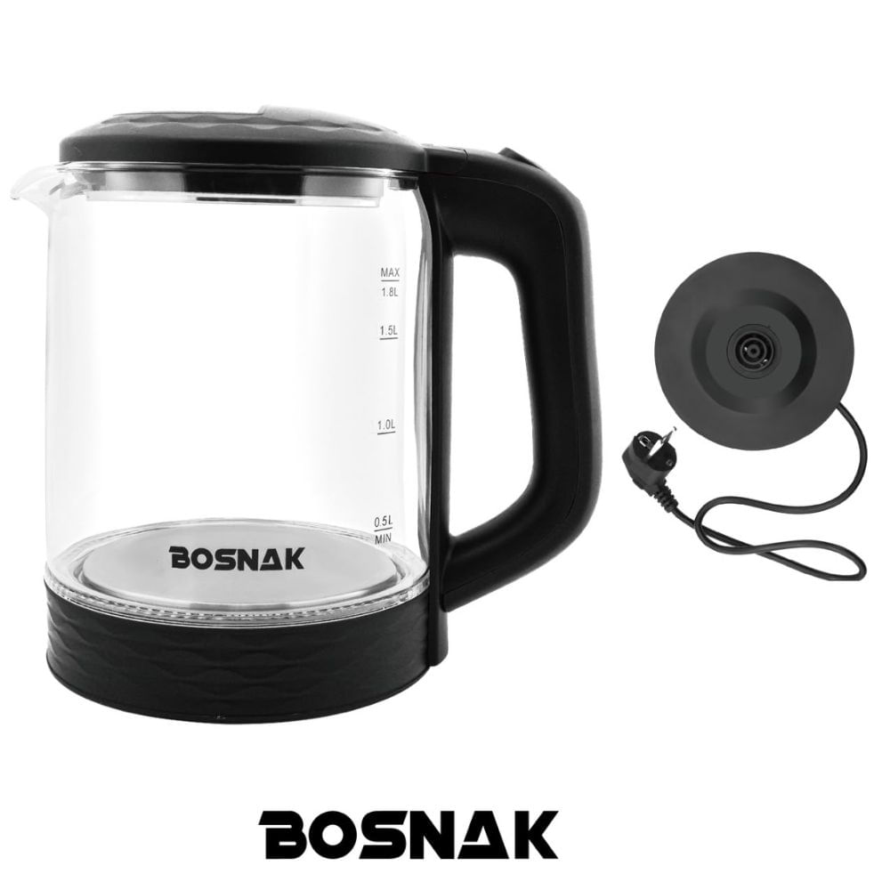 Hervidor Bosnack BK 028 1.8 Litros negro