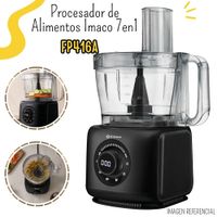 PROCESADOR DE ALIMENTOS 2 LITROS IMACO 7EN1 FP416A