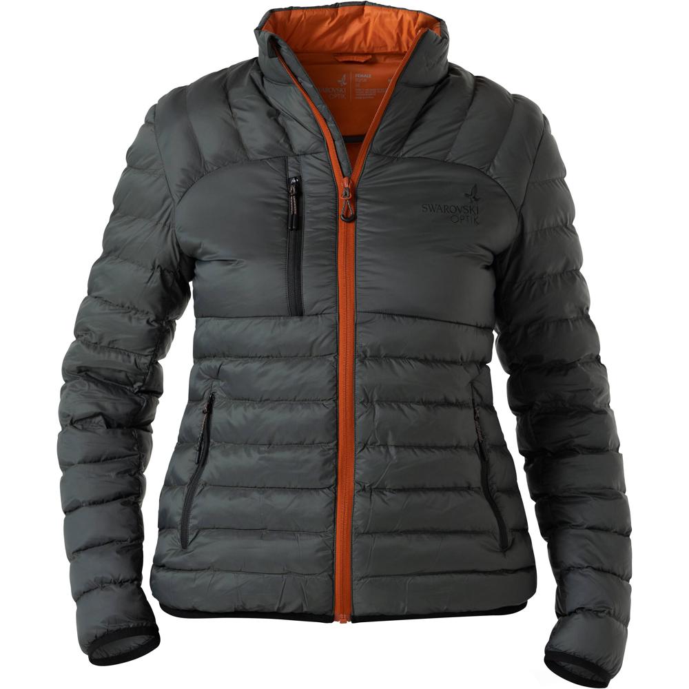 SWAROVSKI OPTIK chaqueta puffer para mujer verde talla M ligera transpirable y sostenible