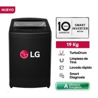 Lavadora LG TurboDrum 19KG WT19OBVTB Negro