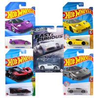 Hot Wheels 5-Pack Bugatti Autos a Escala Coleccionables