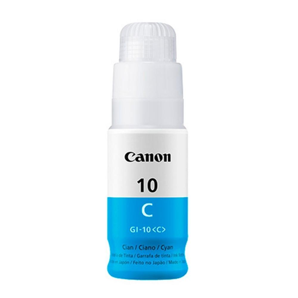 Botella de Tinta Canon GI-10C Cyan 70ml para PIXMA G5010/G5011/G6010/G6011