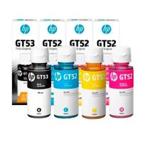 Combo de Botellas de Tinta HP GT53/GT52 (4 colores) Original para Smart Tank/Ink Tank