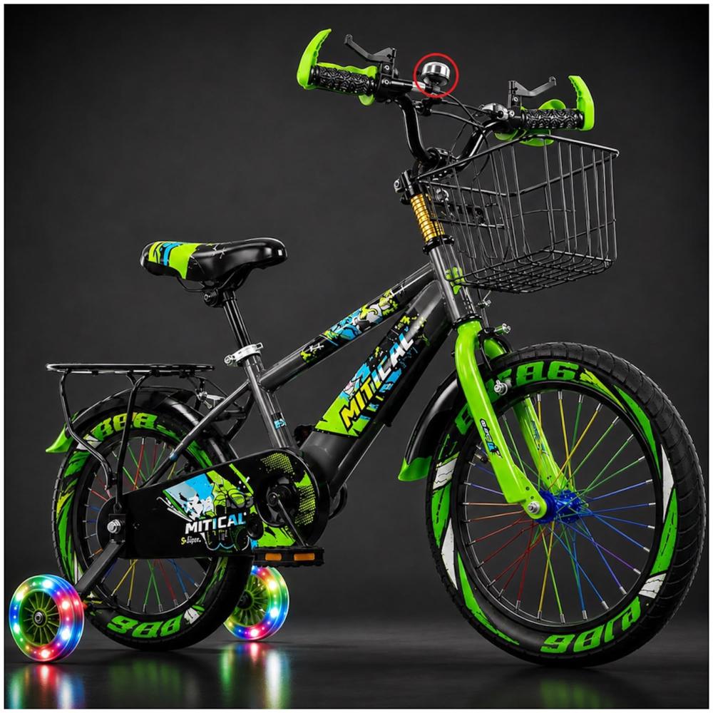 Bicicleta Aro 16 para Niños con Luces LED Multicolor 2026