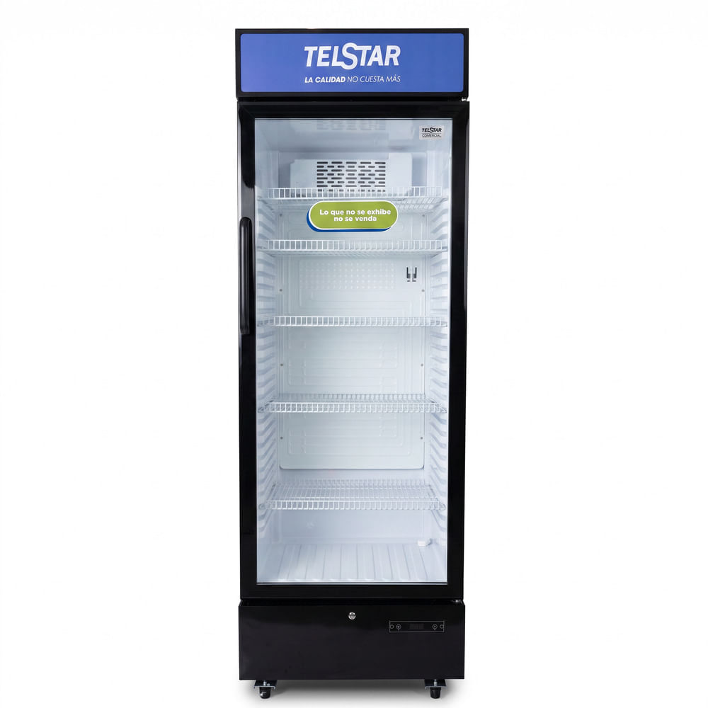 Vitrina Exhibidora Telstar TEVP341220CT 341L negro