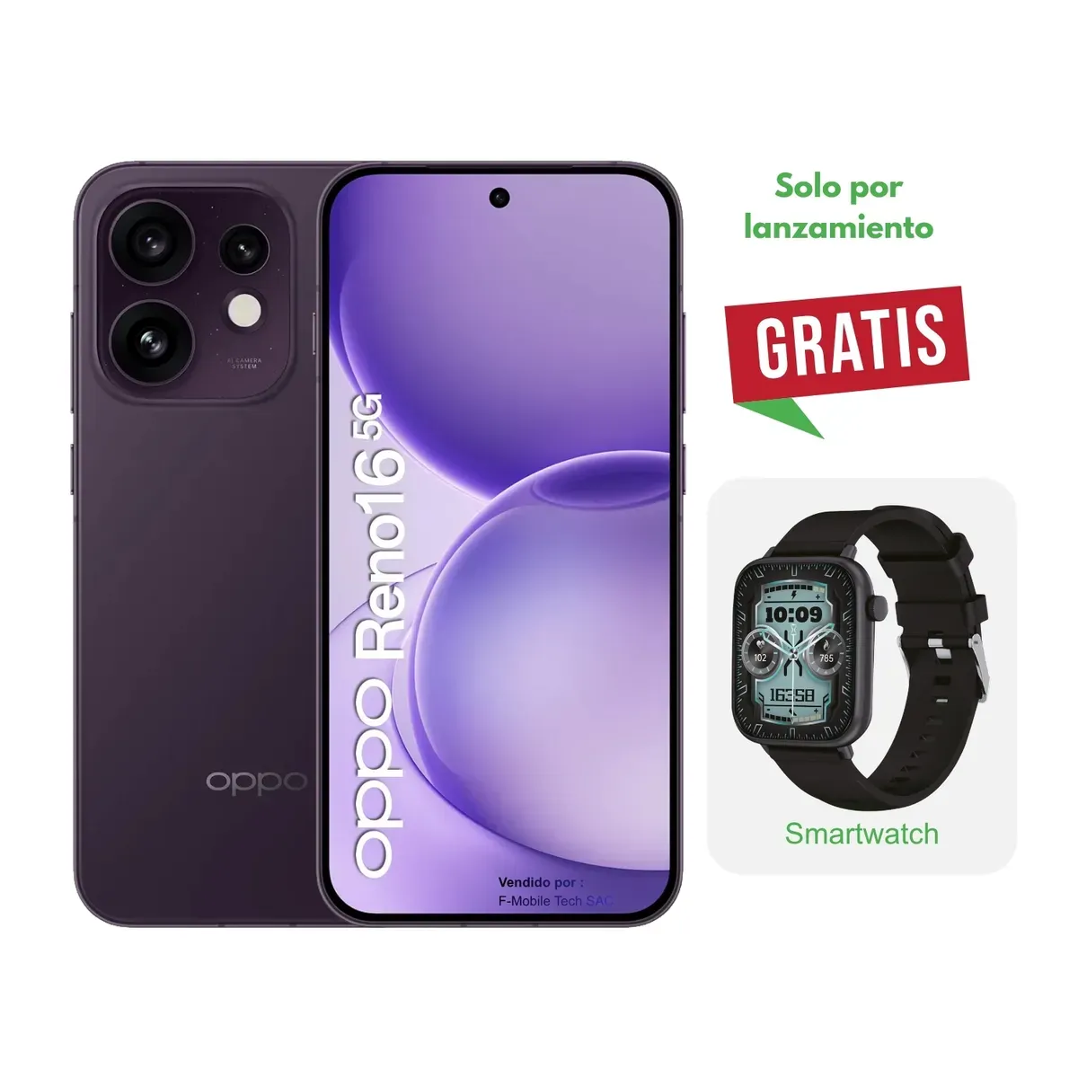 Oppo Reno 16 5G 8RAM 256GB Violeta