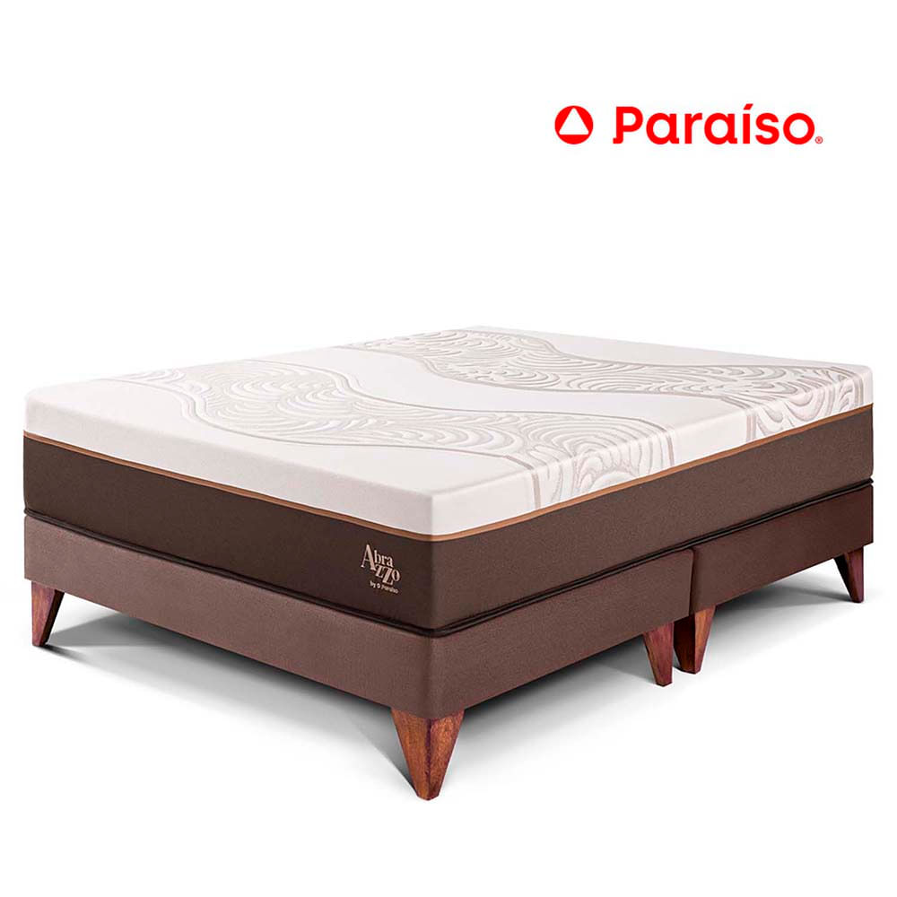 Cama Europea Royal Abrazzo Queen - Chocolate
