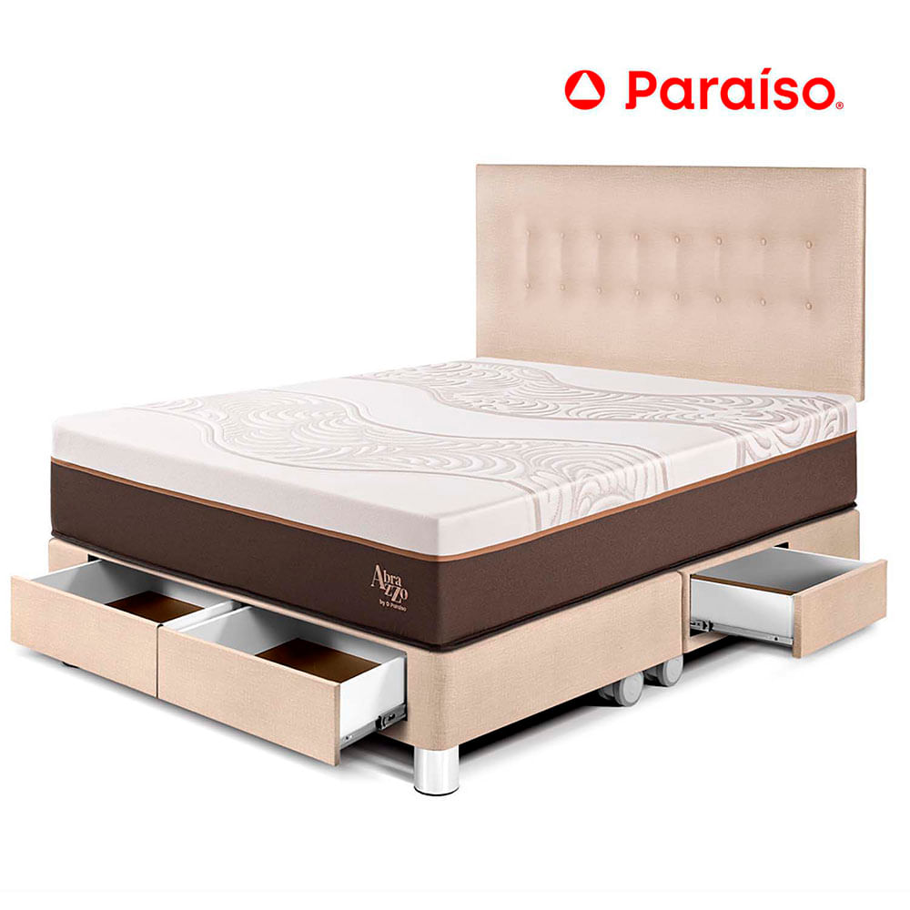 Dormitorio con Cajones Royal Abrazzo King Champagne
