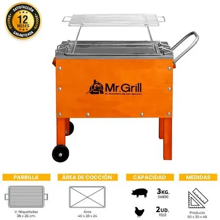 Caja China Chica con Parrilla MR. GRILL + Funda