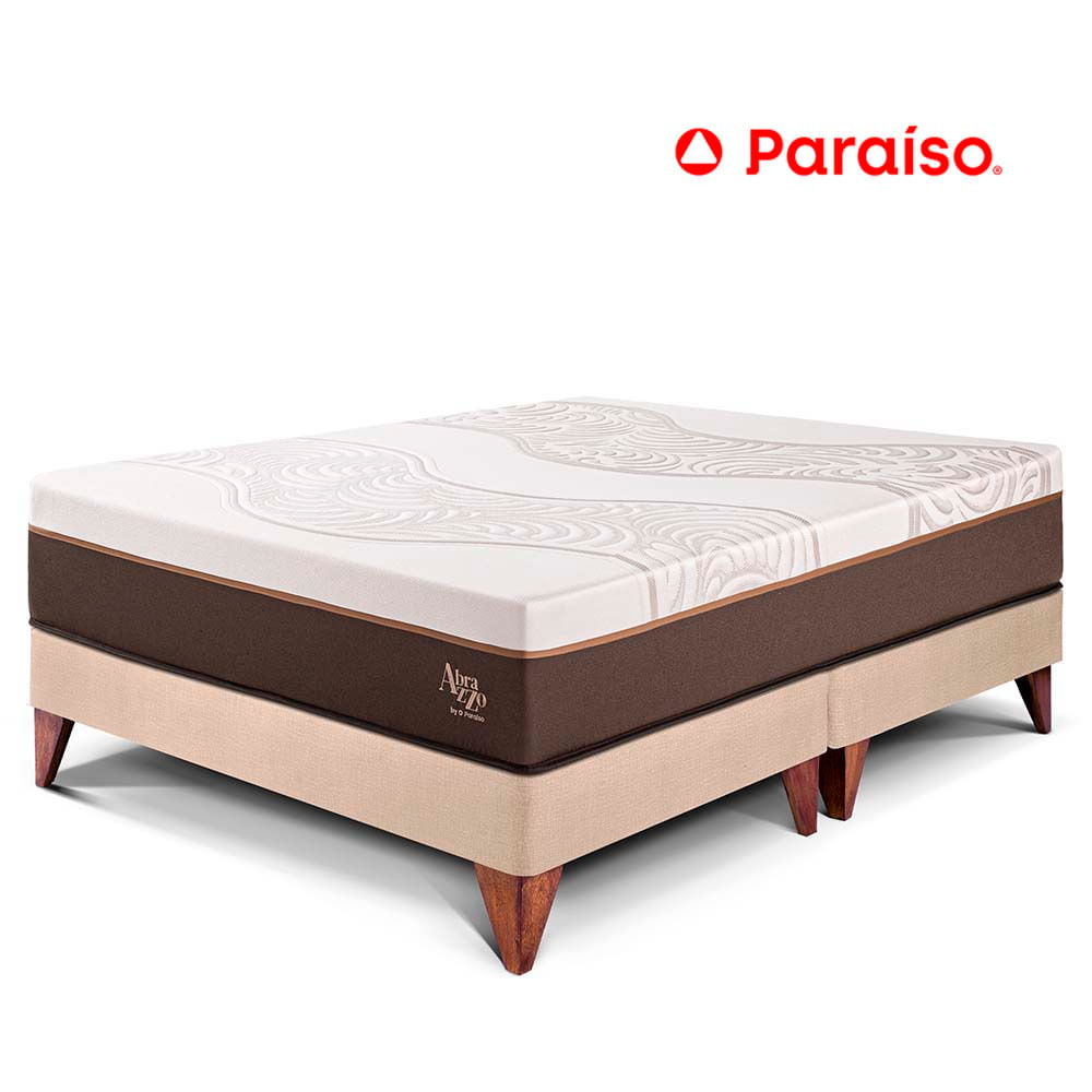 Cama Europea Royal Abrazzo Queen Champagne