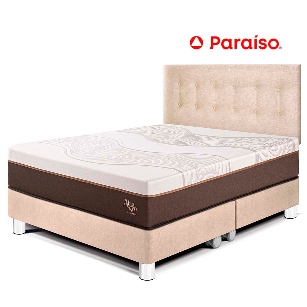 Cama Europea Royal Abrazzo King Champagne