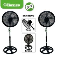 Ventilador 18 pulgadas Orbital BOSSKO 250 Wats BK-8233VO X CAJA 2 Uni- NEGRO