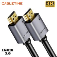 Cable HDMI 2.0 Premium 4K a 60Hz 18Gbps CABLETIME de Alta Velocidad 1 M