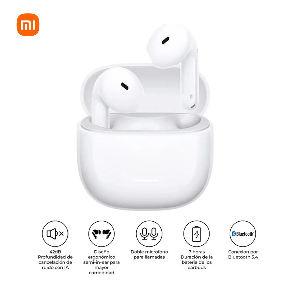 Audífonos Bluetooth Xiaomi Redmi Buds 8 Active TWS Blanco
