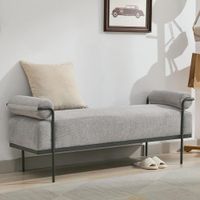 Banqueta Individual Sybil Gris Plata Coricha Home