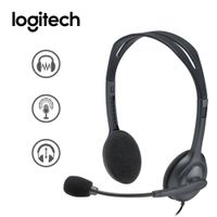 Audífonos con Micrófono Logitech H111 Jack 3.5 mm Diadema para Laptop PC Negro