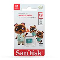 Memoria Micro SDXC SanDisk 512GB Nintendo Switch U3 C10 100MB/s