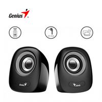 Parlante Genius SP-Q160 USB 6W Estéreo 3.5 mm para PC Laptop Iron Grey
