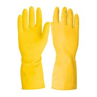 Guante de latex para limpieza uso doméstico amarillo talla mediana GU-342