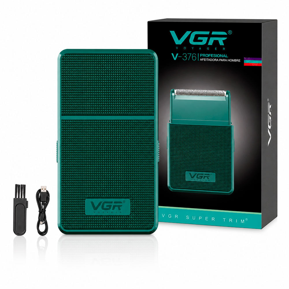 VGR V-376 Mini Shaver Afeitadora Eléctrica Portátil Verde