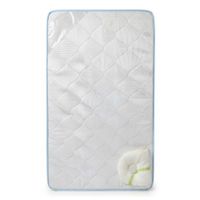 Colchón para cuna bebe detalles Celeste con Almohada  Pelotitas