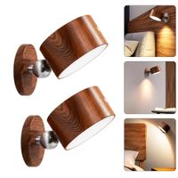 Pack 2 Lámparas de Pared LED Recargables Magnéticas