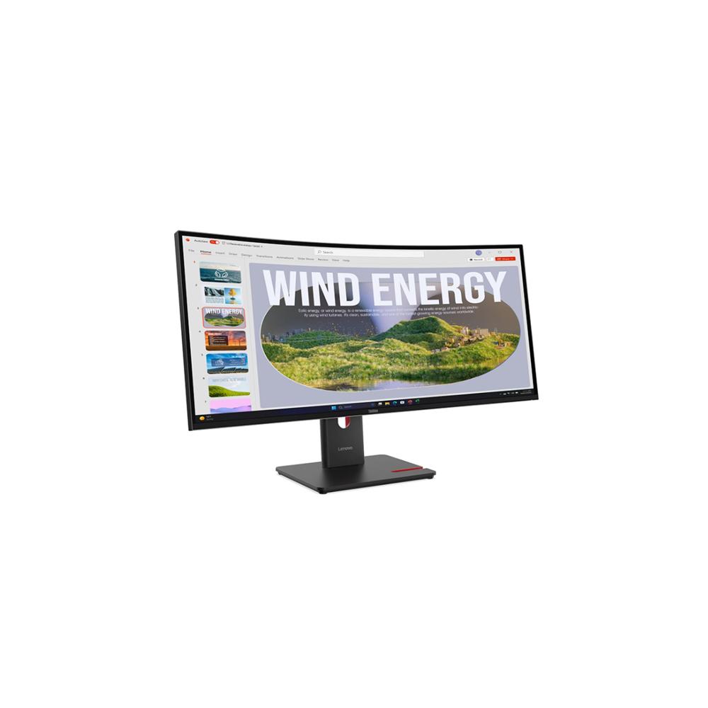 MONITOR CURVO LENOVO THINKVISION T34WD-40 34 WQHD VA 120HZ USB-C RJ-45