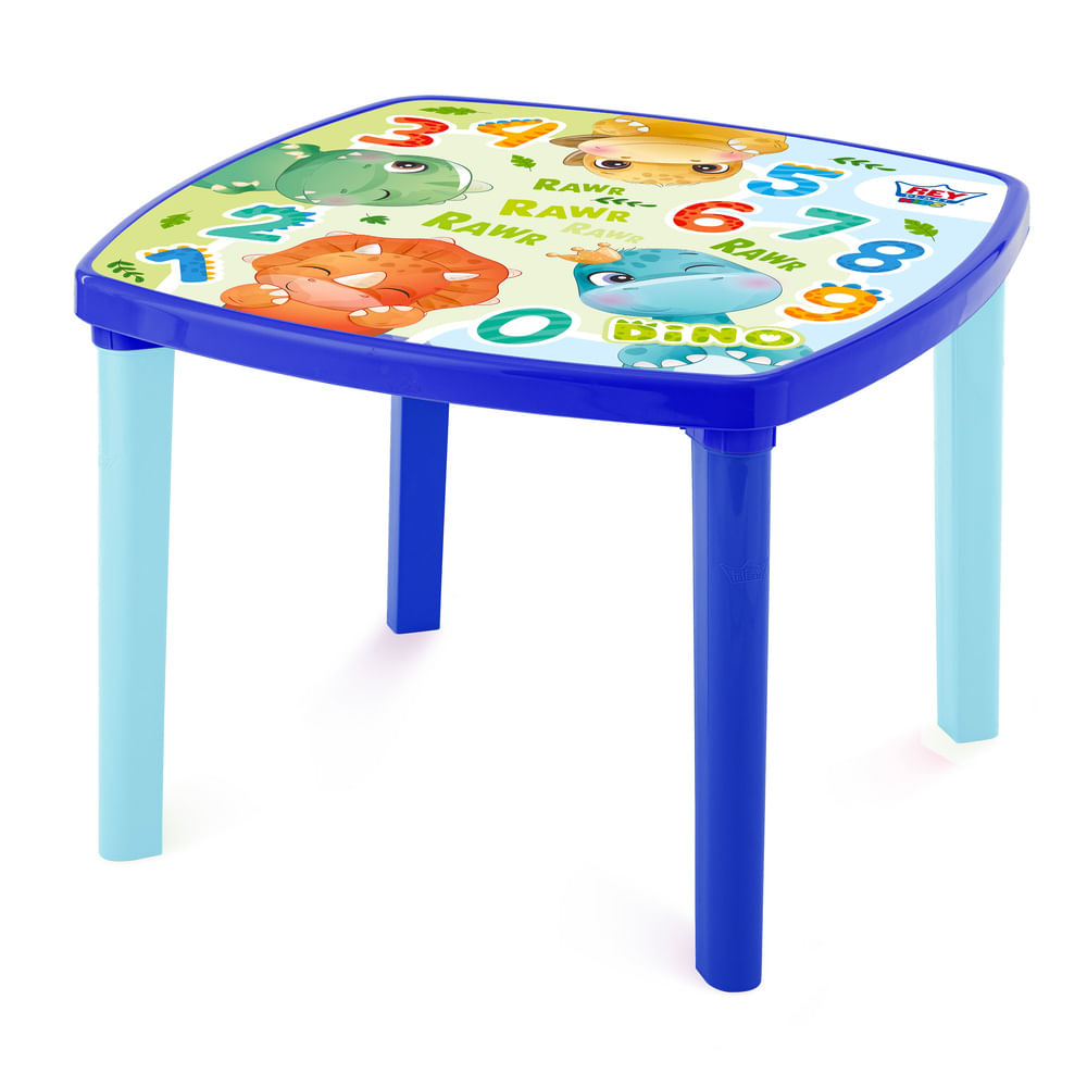 Mesa Infantil Reyplast Kinder Niño Azul de Polipropileno