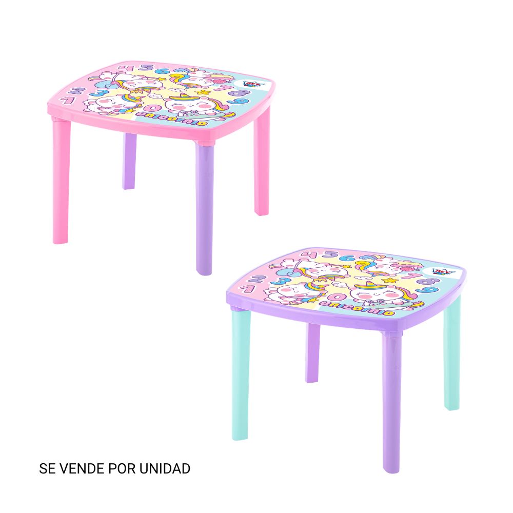 Mesa Kinder decorado niña Reyplast