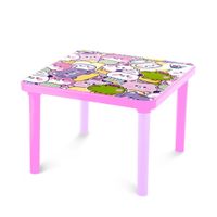 Mesa Cuadrada Plástico Reyplast Junior Decorado Niña