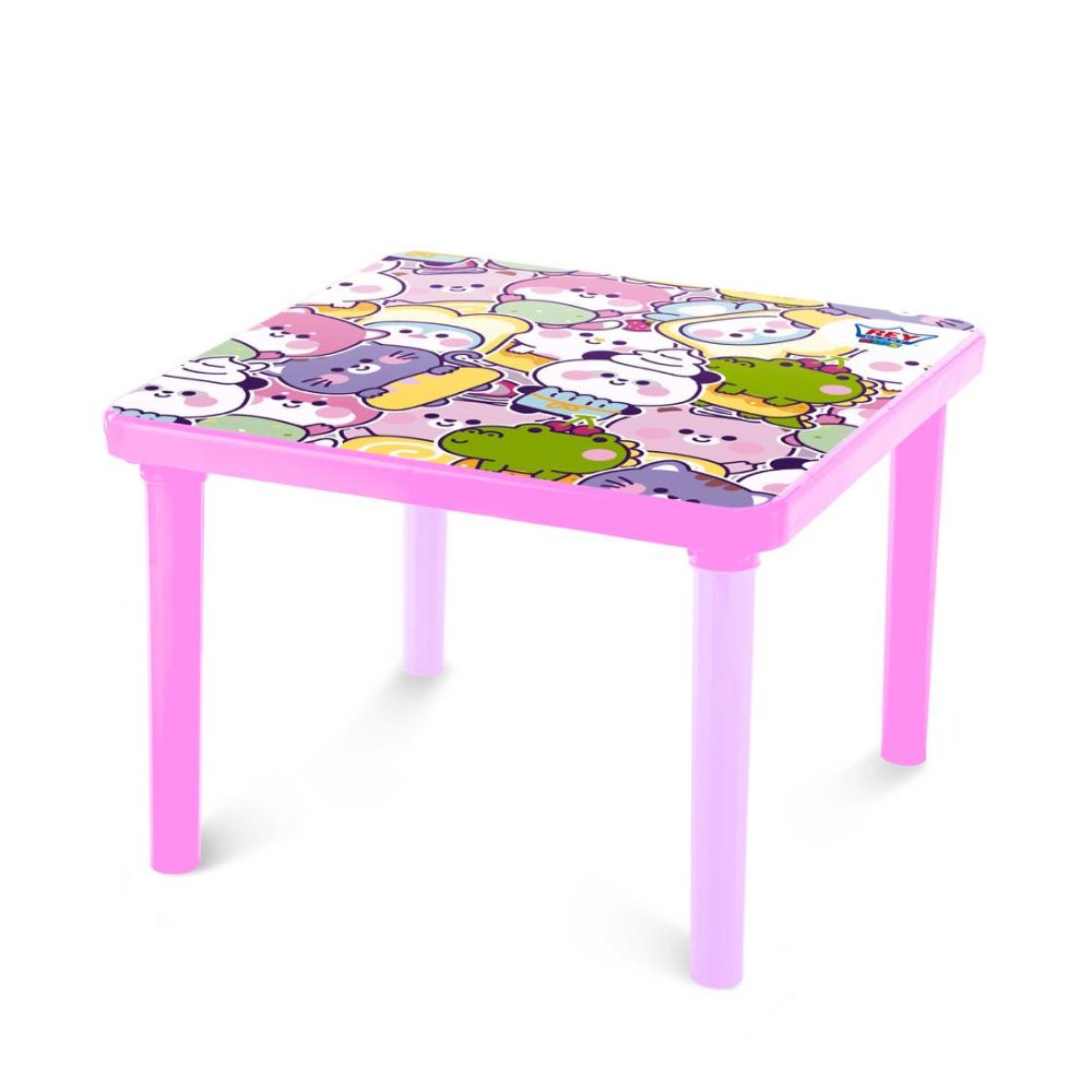 Mesa Cuadrada Plástico Reyplast Junior Decorado Niña