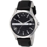 Reloj Armani Exchange Hampton AX2101 Fecha Correa de Cuero Negro