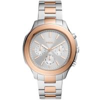Reloj Fossil Windfield BQ2591 Multifuncional Acero Inoxidable Dial Plateado