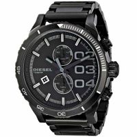 Reloj Diesel Double Down DZ4326 Fecha Cronómetro Acero Inoxidable Negro