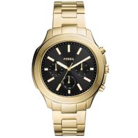 Reloj Fossil Windfield BQ2590 Multifuncional Acero Inoxidable Dorado Dial Negro