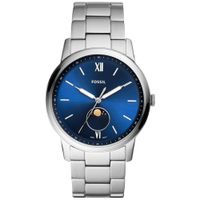 Reloj Fossil Minimalist Moonphase FS5618 Acero Inoxidable Dial Azul