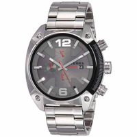 Reloj Diesel Overflow DZ4298 Fecha Cronómetro Acero Inoxidable Plateado