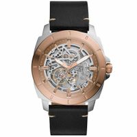 Reloj Fossil Privateer Sport BQ2428 Automático Correa de Cuero Negro
