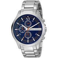 Reloj Armani Exchange Hampton AX2155 Cronómetro Plateado Azul