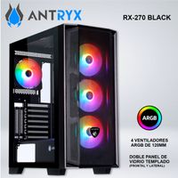 CASE ANTRYX RX-270 USB30 FRGB FAN X4 VIDRIO TEMPLADO AC-RX270KFR