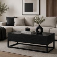 Mesa de Centro Claire Ventitas Home Roble Negro