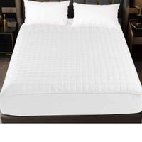 Cobertor de Colchon Protector Impermeable para Cama 15 Plz Blanco