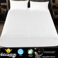 Cobertor de Colchon Protector Impermeable para Cama 2 Plz Blanco