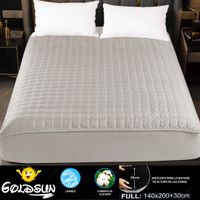 Cobertor de Colchon Protector Impermeable para Cama 2 Plz Gris