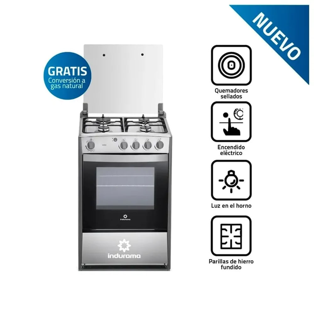 Cocina de piso a Gas Indurama VIENA QZ