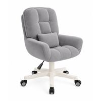 Silla de Tocador Computador Altura Ajustable Giratoria 360° Hogar Dormitorio Oficina A7469A