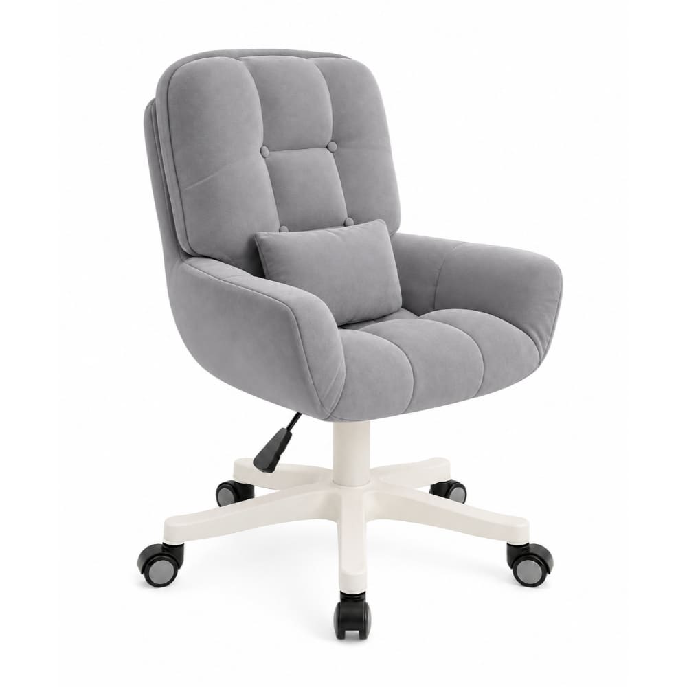 Silla de Tocador Computador Altura Ajustable Giratoria 360° Hogar Dormitorio Oficina A7469A