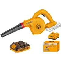 Sopladora Inalámbrica Ingco 20V con Batería 2.0AH con Cargador CABLI20781